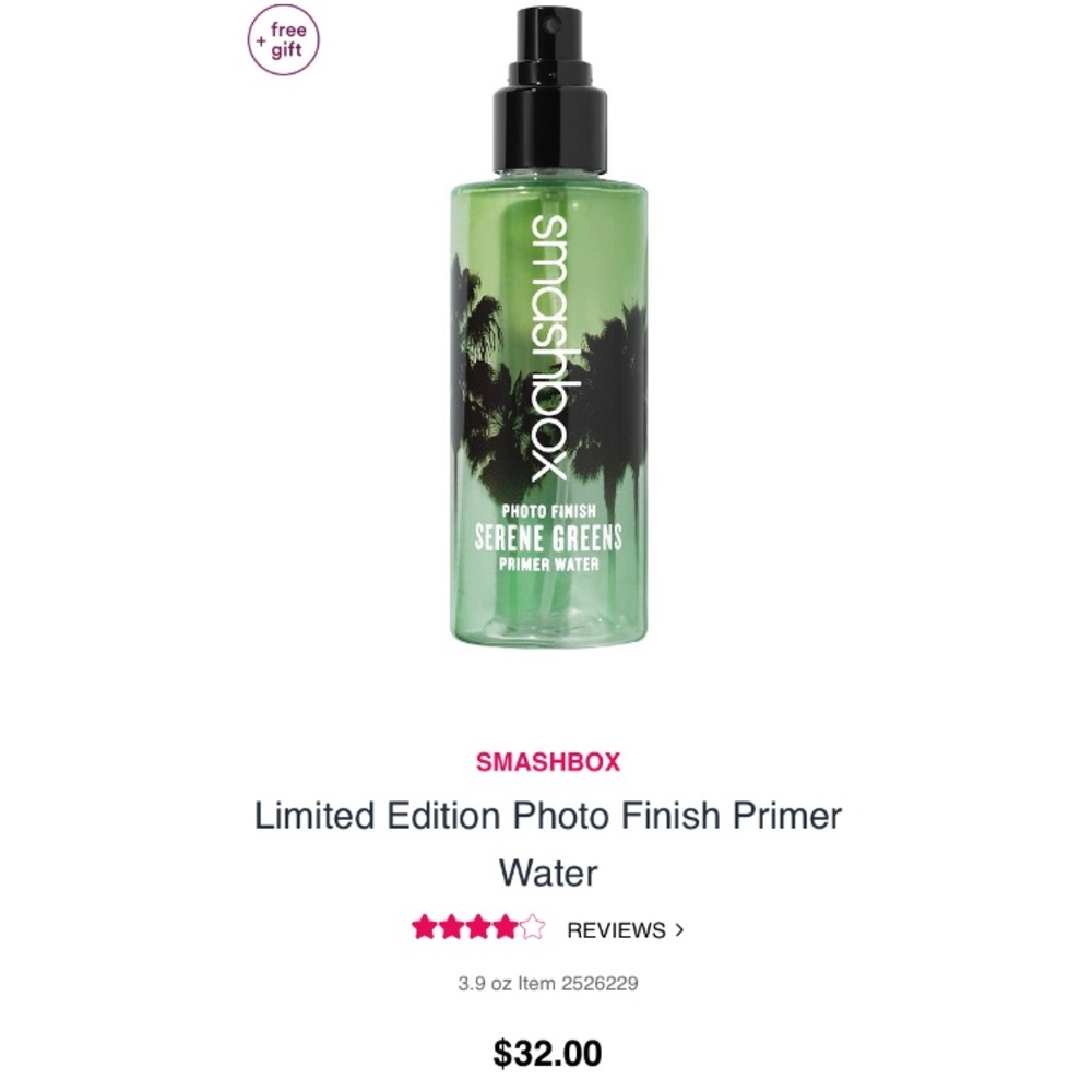 Limited edition Smashbox primer water